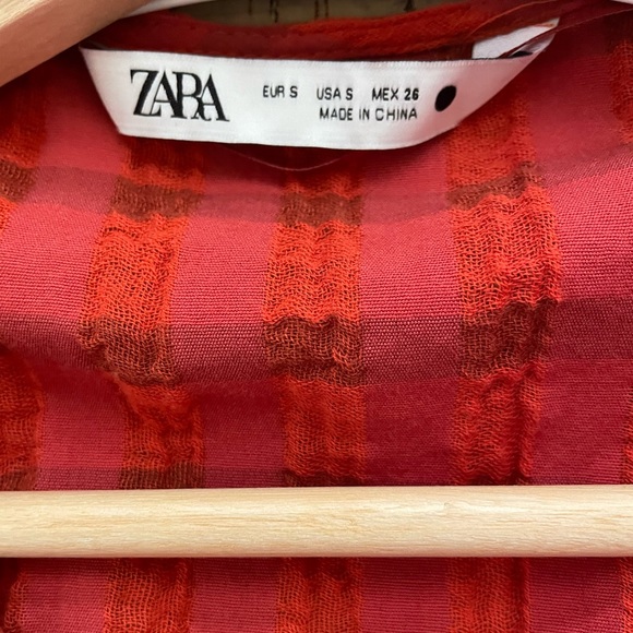Zara Wrap Seersucker Dress! - Picture 2 of 4